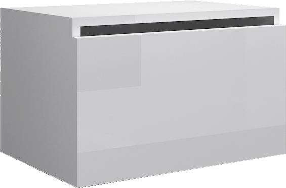 Тумба Armadi Art Flat Valessi Uno-S 60 подвесная белый глянец 897-060-W - 0