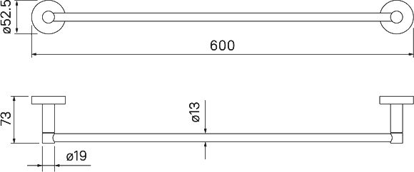 Полотенцедержатель Iddis Sena SENSS10i49 одинарный - 4
