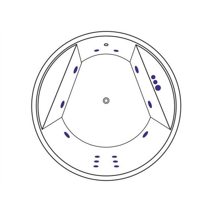 Ванна акриловая Excellent Great Arc Smart 160 с гидромассажем белый - золото WAEX.GRE16.SMART.GL - 6