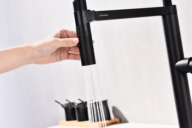 Смеситель для кухни Paulmark Leader черный матовый Le214101-401 - 10