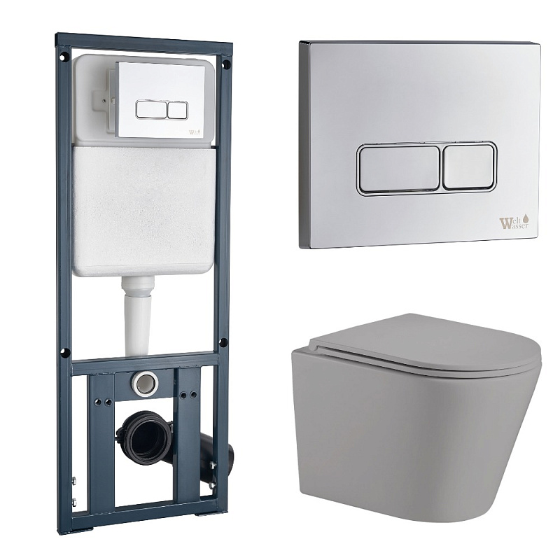 Комплект Weltwasser MARBERG 410 + SALZBACH 004 MT-GR + MAR 410 SE  10000006498 - 0