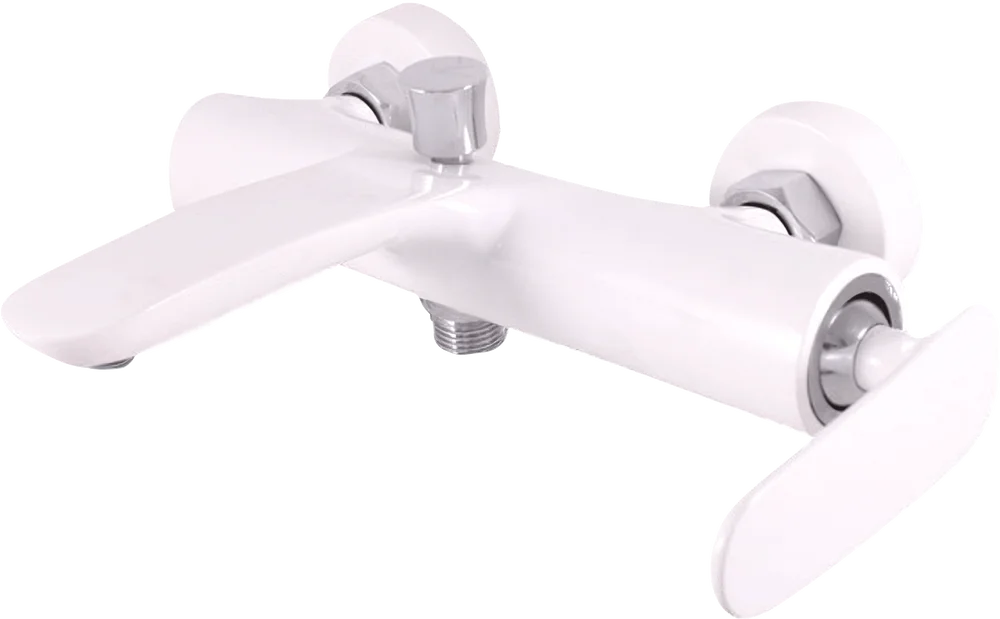 Смеситель для ванны с душем Rav Slezak Tigris белый TG154.5BC - 0