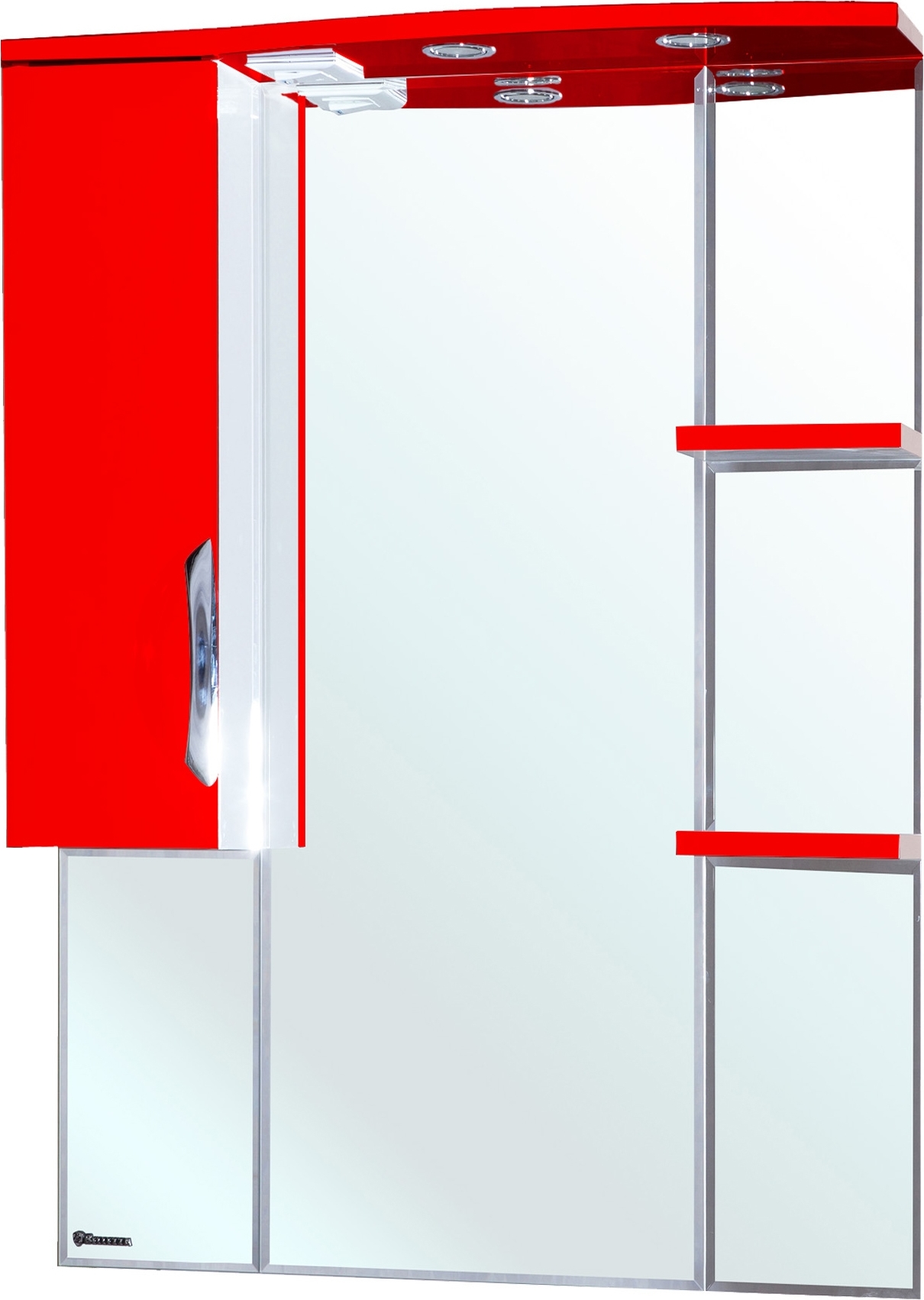 Зеркало-шкаф Bellezza Лагуна 85 L красный 4612114002038 - 0
