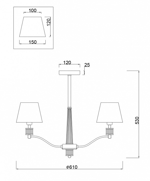 Подвесная люстра Freya Clarissa FR5020PL-05CH - 2