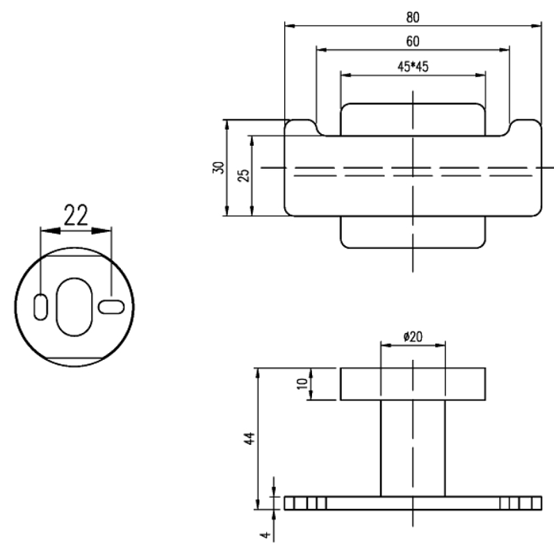 Двойной крючок Villeroy&Boch Elements Striking хром TVA15201200061 - 1