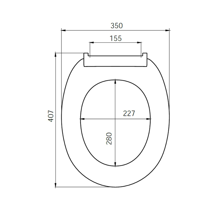 Сиденье для унитаза белое IDDIS  ID 01 046.1 bel - 1