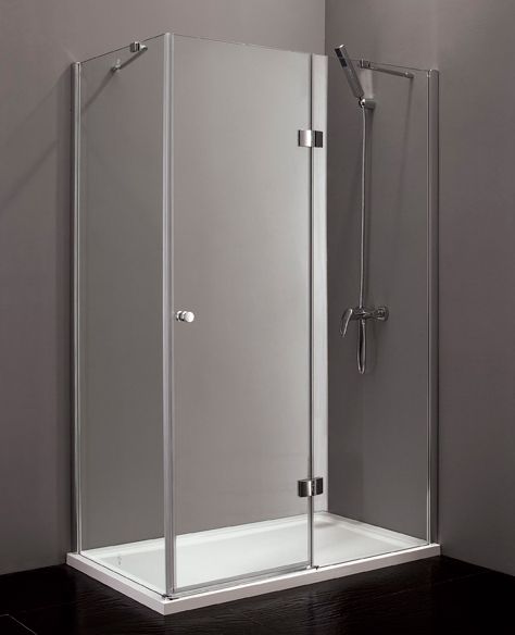 Душевой уголок Cezares Verona 90х100 хром стекло прозрачное VERONA-W-AH-1-90/100-C-Cr - 1