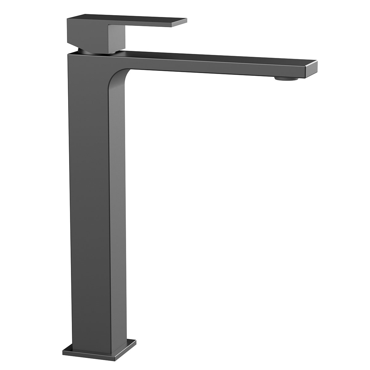 Смеситель для раковины Vincea Cube вороненая сталь VBF-1C02GM - 0