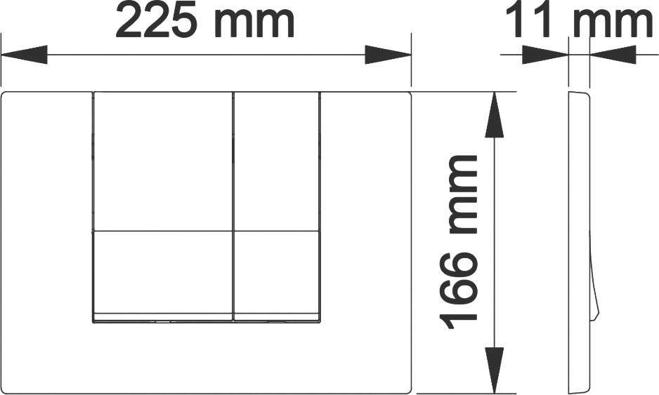 Система инсталляции для унитазов Berges Wasserhaus Novum с кнопкой смыва, хром глянец 040243 - 7