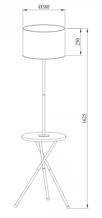Торшер Arte Lamp Combo A2070PN-1BK - 1