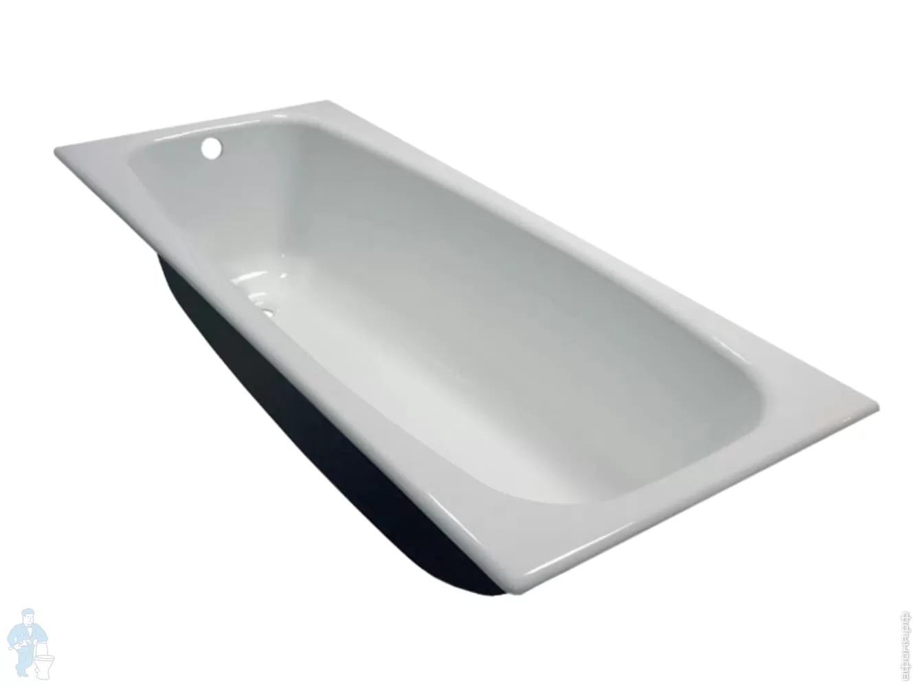 Ванна чугунная Грация 170х70 с гладким покрытием дна ТУ-4941-004-002-88411-02 - 1