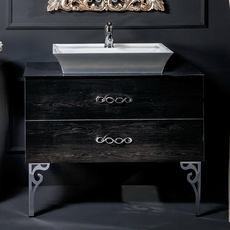 Тумба под раковину Armadi Art NeoArt 80 темное дерево 831-080-BW - 1