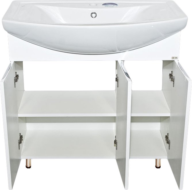 Мебель для ванной Misty Лаванда 80 белая эмаль, прямая - 2