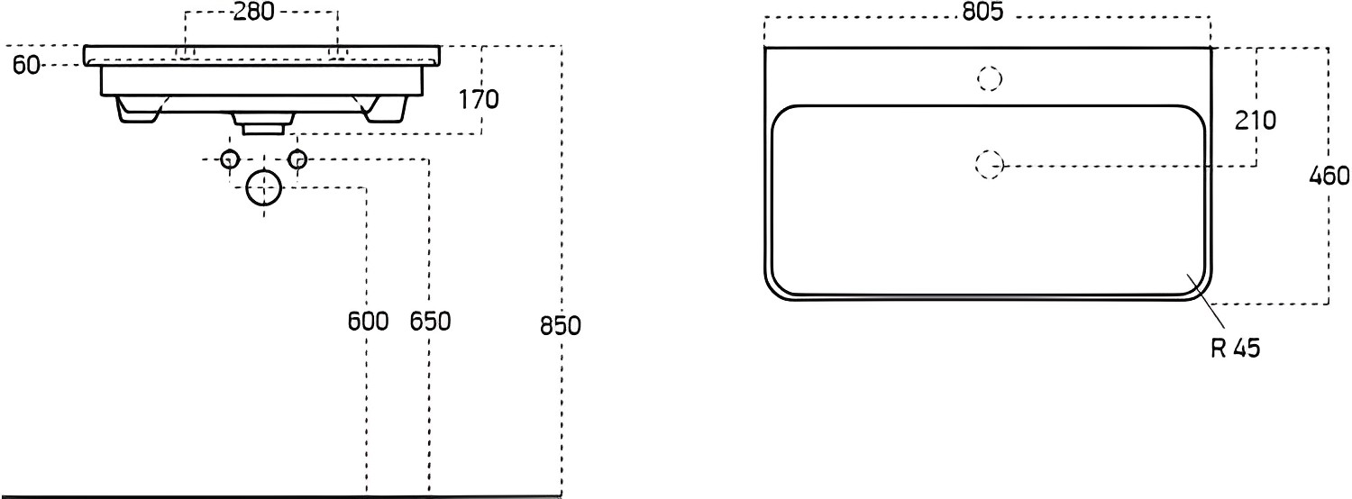 Раковина STWORKI 80 11080-KL - 1