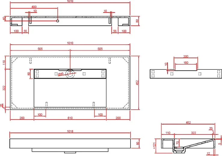Раковина - столешница Art Flat 100 белый 859-100-CLCT - 4