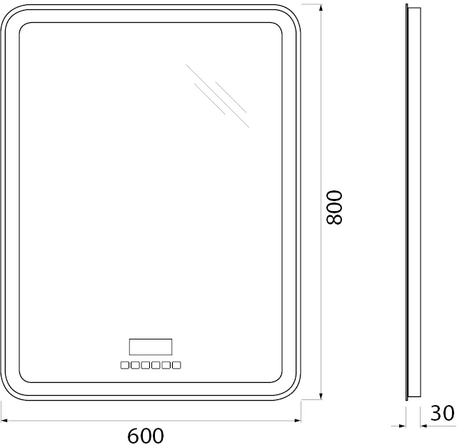 Комплект мебели Belbagno Etna 80 темное дерево - 9