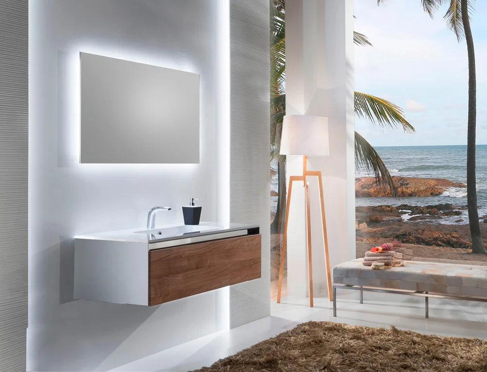 Зеркало Sanvit Кубэ 90 с подсветкой zkube90 - 1