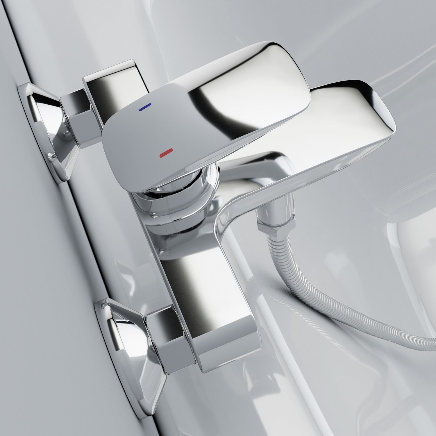 Смеситель IDDIS Stone для ванны с душем STOSB00i02WA - 4