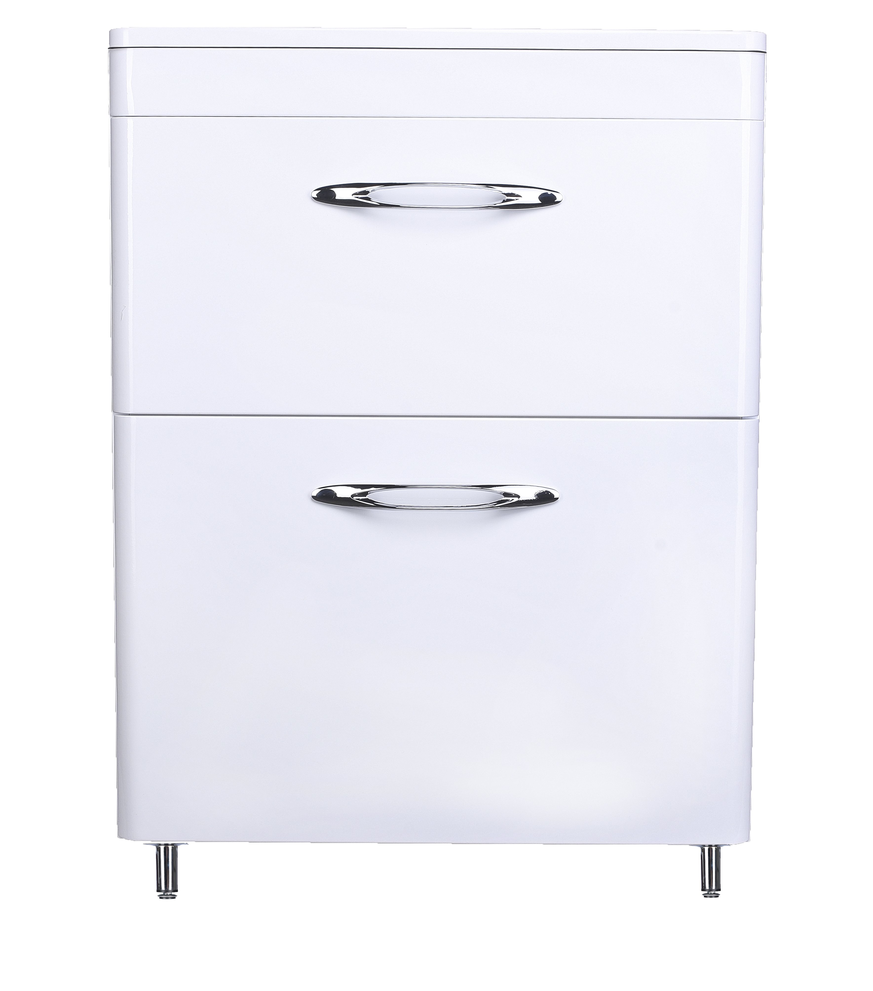 Тумба напольная Каре 60 (2 ящ.) Люкс белая, PLUS СС-00002265 - 5