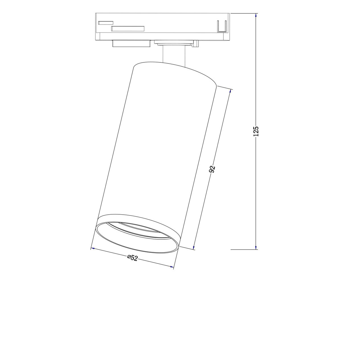 Трековый светильник Maytoni Track Lamps TR020-1-GU10-B - 5