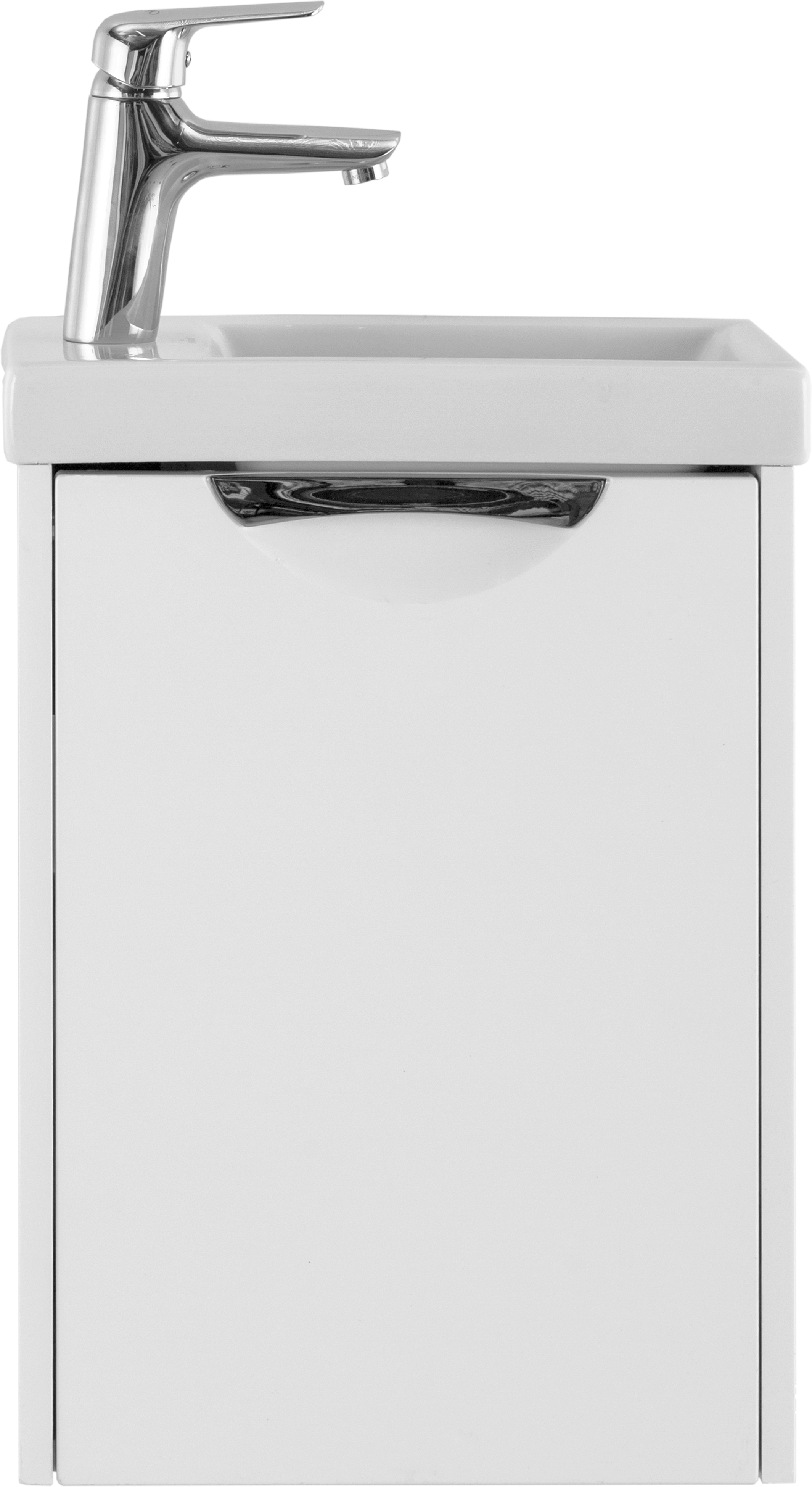 Тумба для комплекта Vod-Ok Бридж 40 белая, с ручкой Лира 4755 - 0