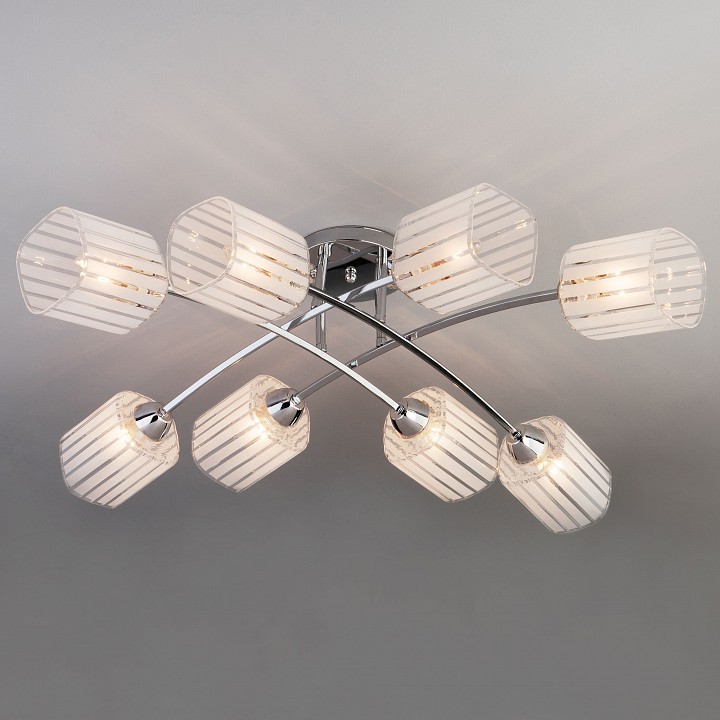 Люстра на штанге Eurosvet Ruby 30125/8 хром - 0