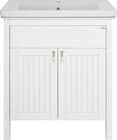 Тумба с раковиной Misty Адель 70 белая матовая УТ000010240 - 0