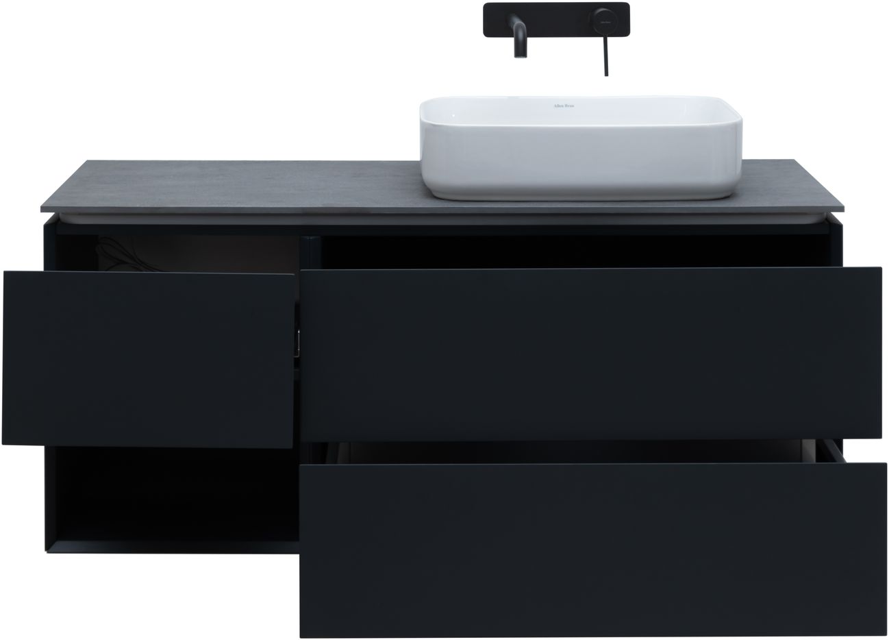 Тумба под раковину Allen Brau Infinity 120 R черный матовый 1.21007.AM - 4