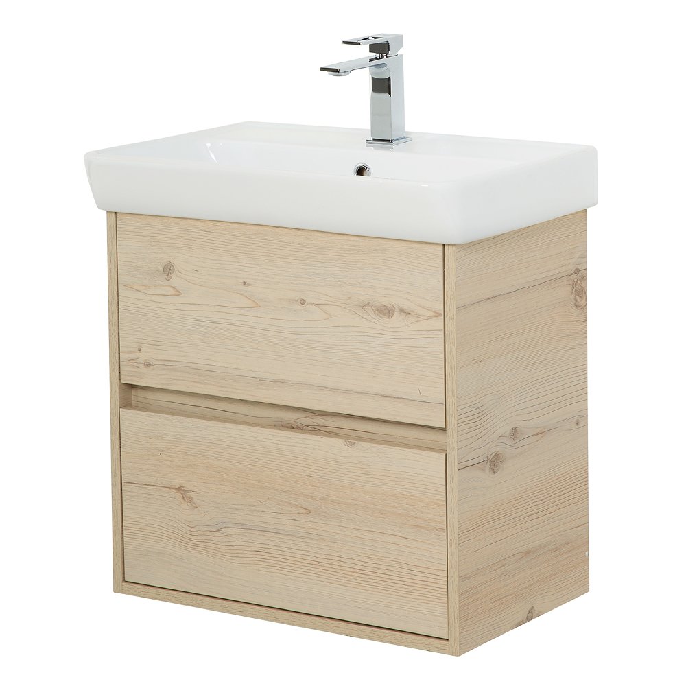 Тумба с раковиной BelBagno Neon 50 светлое дерево - 1