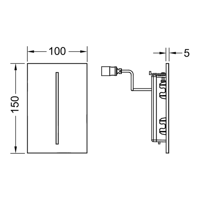 TECEfilo-Solid, 230 В, хром глянцевый 9242031 - 1