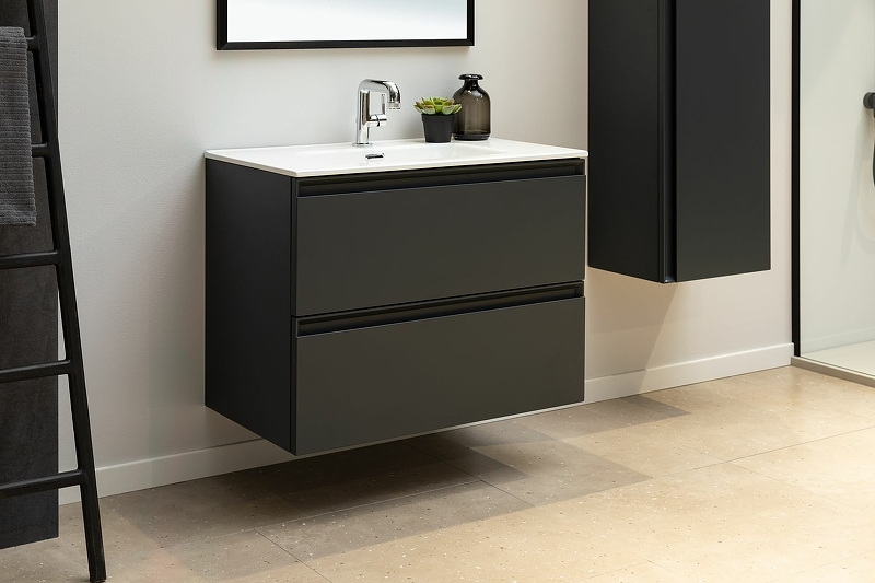 Тумба с раковиной Allen Brau Eclipse 80 черный матовый 1.E1002.AM - 9