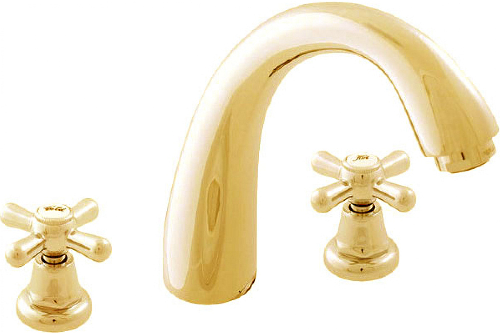 Смеситель для раковины Rav Slezak Morava retro золото MK133.5Z - 0