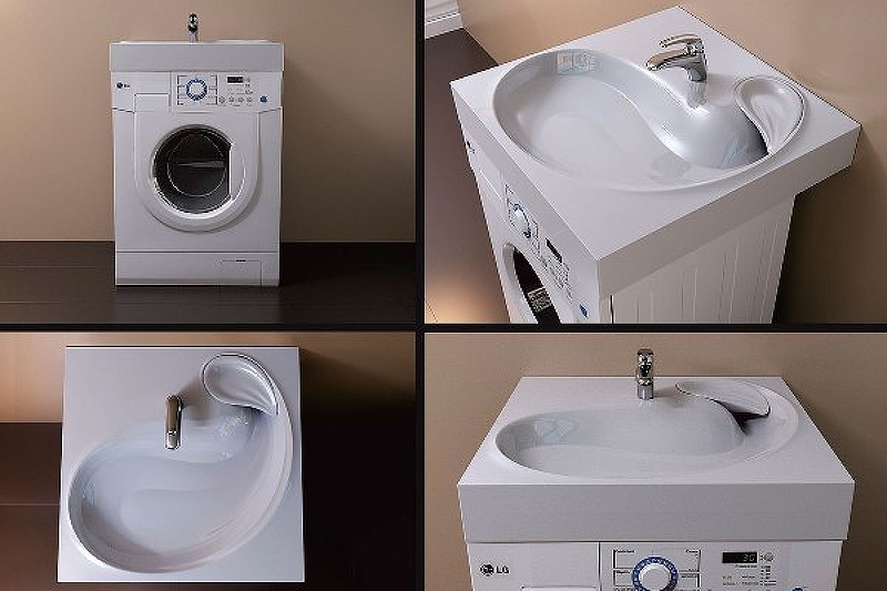 Раковина Stella Polar Бьянка 60 на стиральную машину белый SP-00000797 - 3