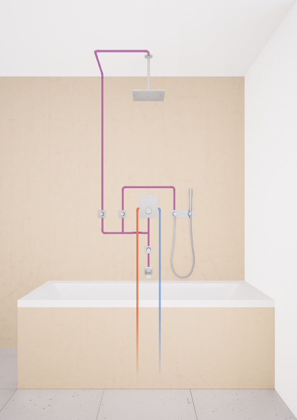 Кронштейн для верхнего душа Grohe Rainshower 28497000 - 3