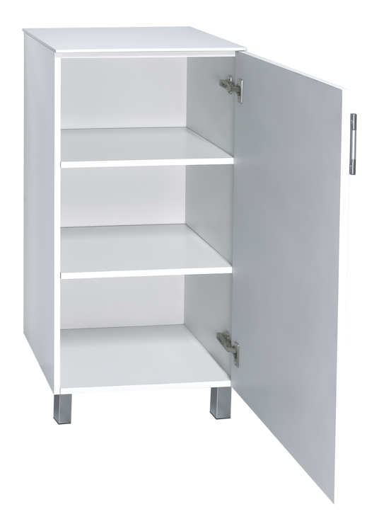 Тумба в ванную комнату со столешницей Misty Купер 50 R белая матовая УТ000012583 - 1