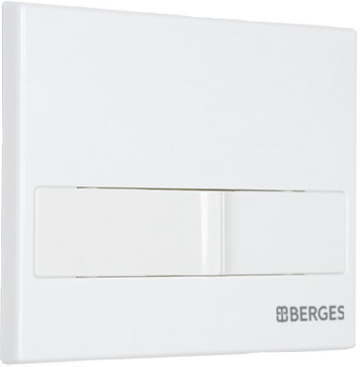 Кнопка смыва Berges Wasserhaus Novum L1 белый, глянец 040011 - 1