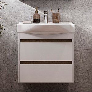 Тумба под раковину Aquaton Нортон 65 белый глянец 1A248801NT010 - 4