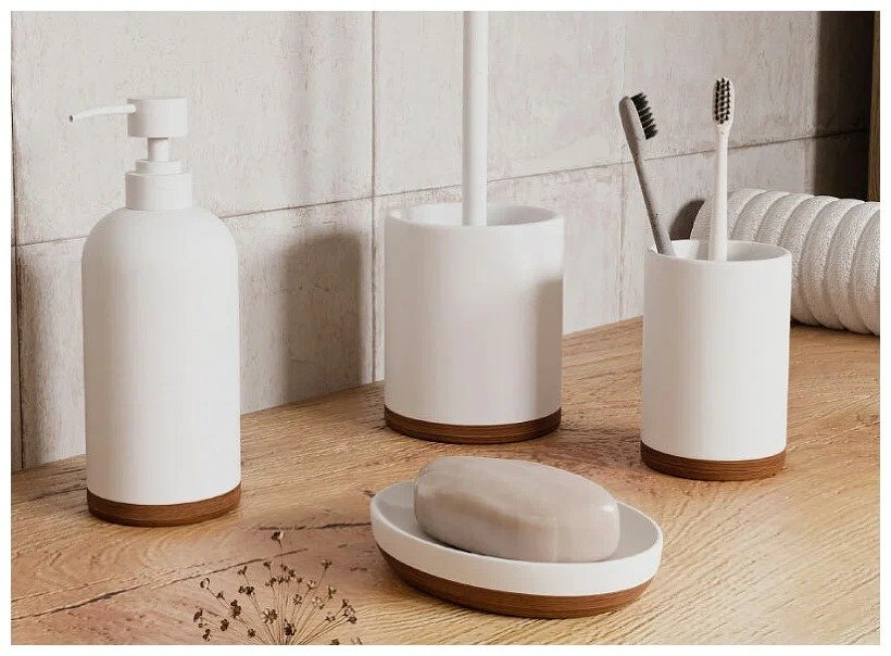 Ершик для унитаза Wasserkraft Mindel белый матовый K-8827 - 1