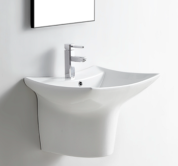 Раковина подвесная CeramaLux N 60 см белый  G-822 - 0