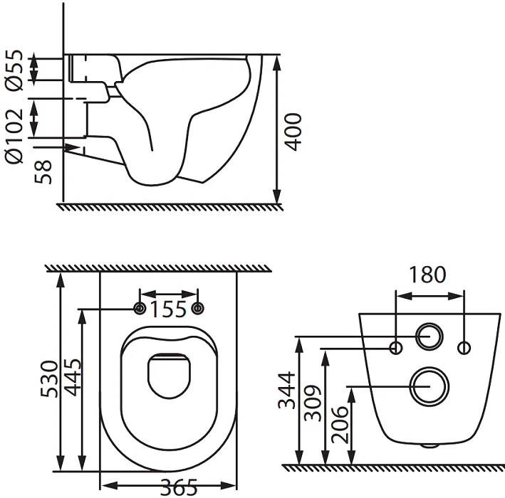 Унитаз подвесной Allen Brau Reality безободковый с сиденьем микролифт белый - 10