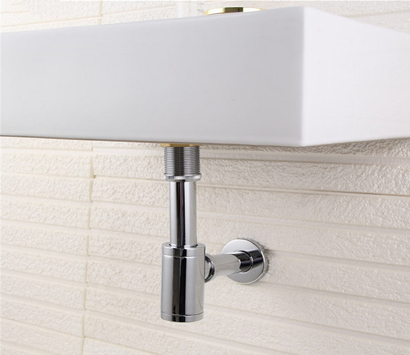 Сифон для раковины Ceramalux хром  С-057 - 0