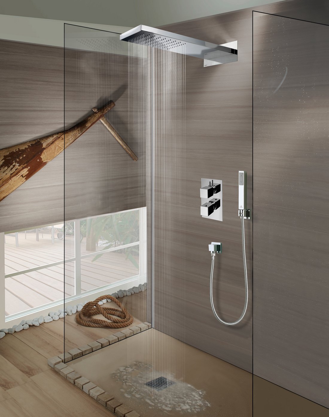 Верхний душ Bossini Manhattan 1 spray I00575 I00575.030 - 2