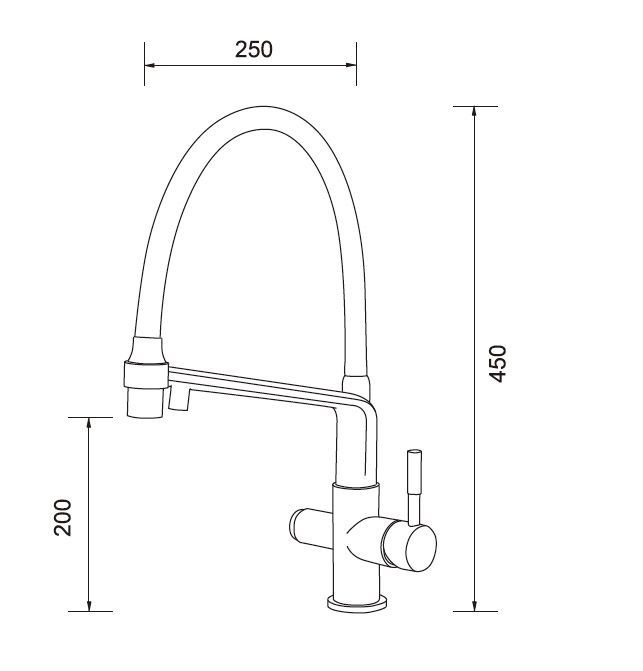 Смеситель для кухни Gappo черный хром G4398-7 - 6