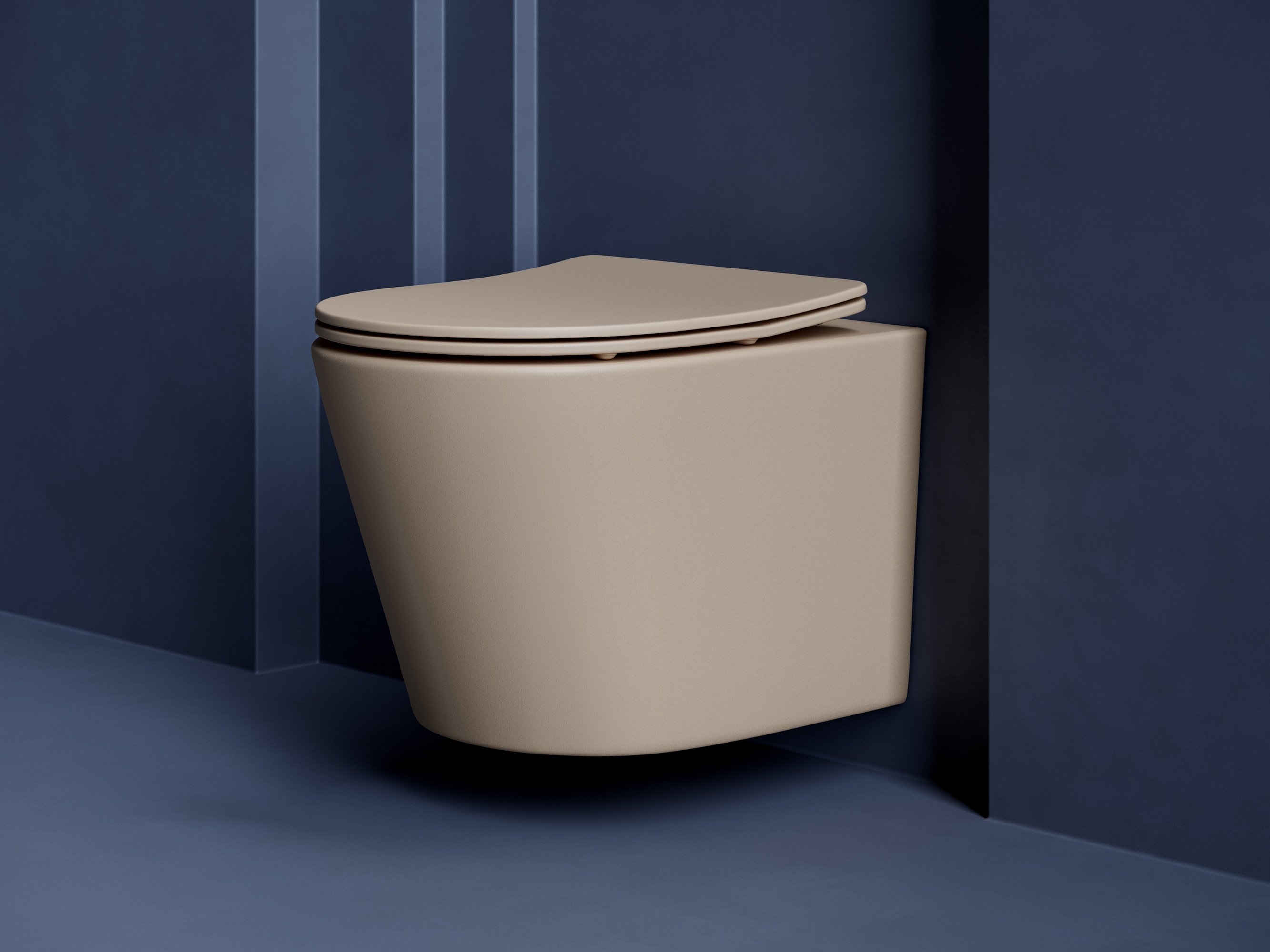 Унитаз подвесной Ceramica Nova Balearica Rimless CN6000MC капучино матовый - 1