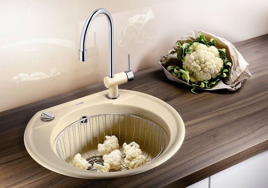 Мойка из гранита Blanco Rondoval бежевый  515672 - 2