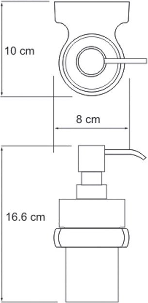 Дозатор для жидкого мыла WasserKRAFT Berkel хром K-6899 - 2