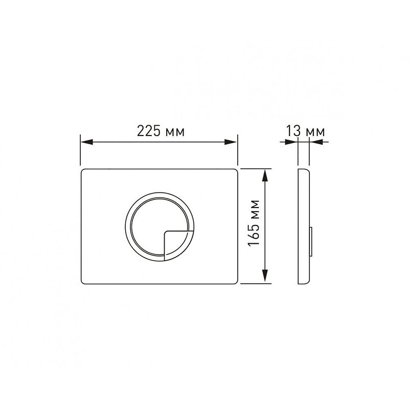 Кнопка смыва Berges Novum R8 бронза 040028 - 1