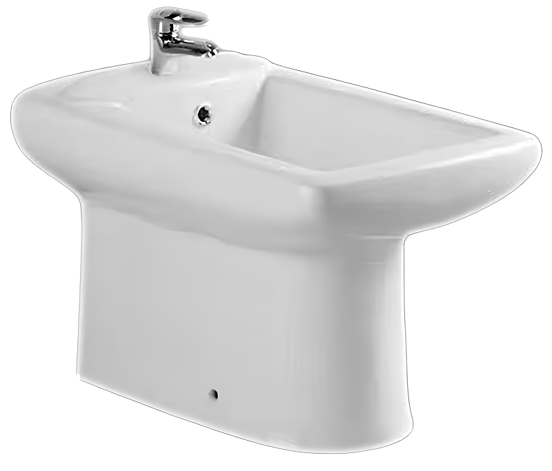 Биде напольное Ceramalux белый  9104С - 0