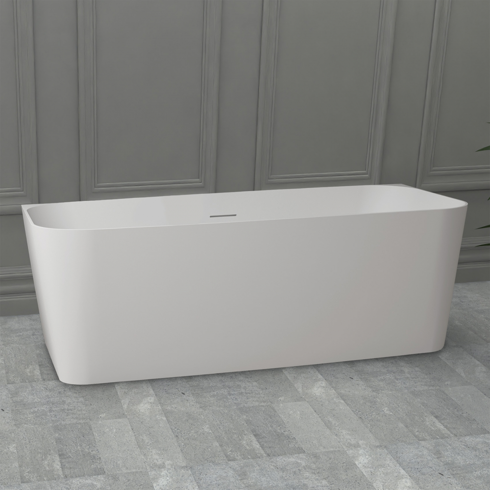 Ванна из искусственного камня ABBER Stein AS9617 белая матовая - 0