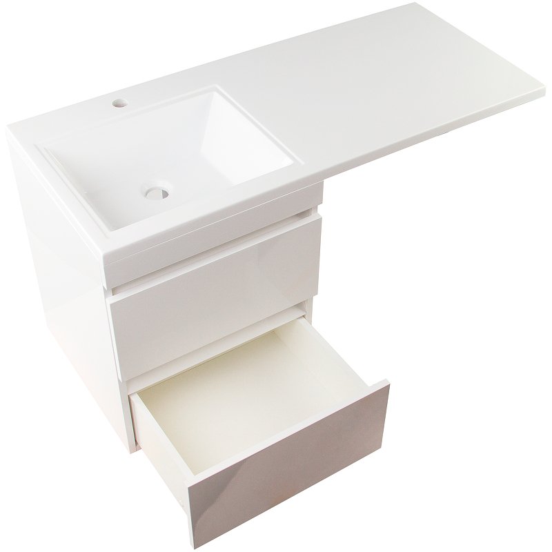 Тумба под раковину Style Line Даллас 120 Люкс Plus, белый  СС-00002351 - 3